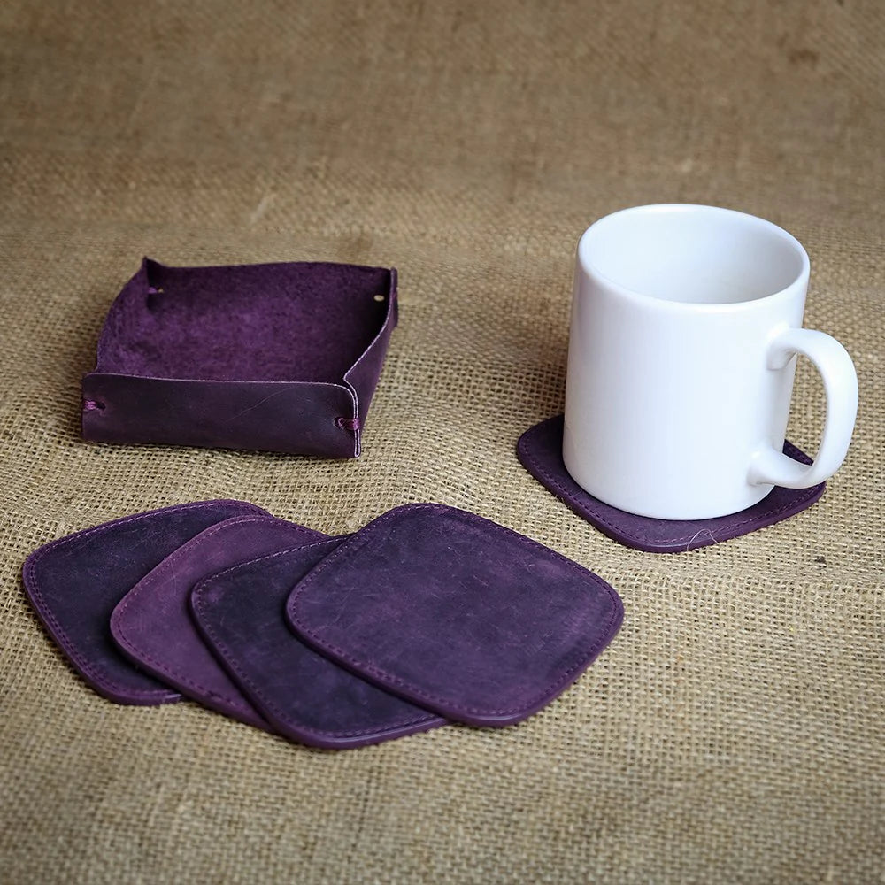 Kurtuba- Genuine Leather Luxury Coasters